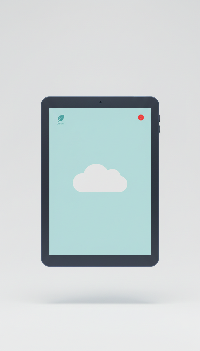 Digital Blue minimalist tablet