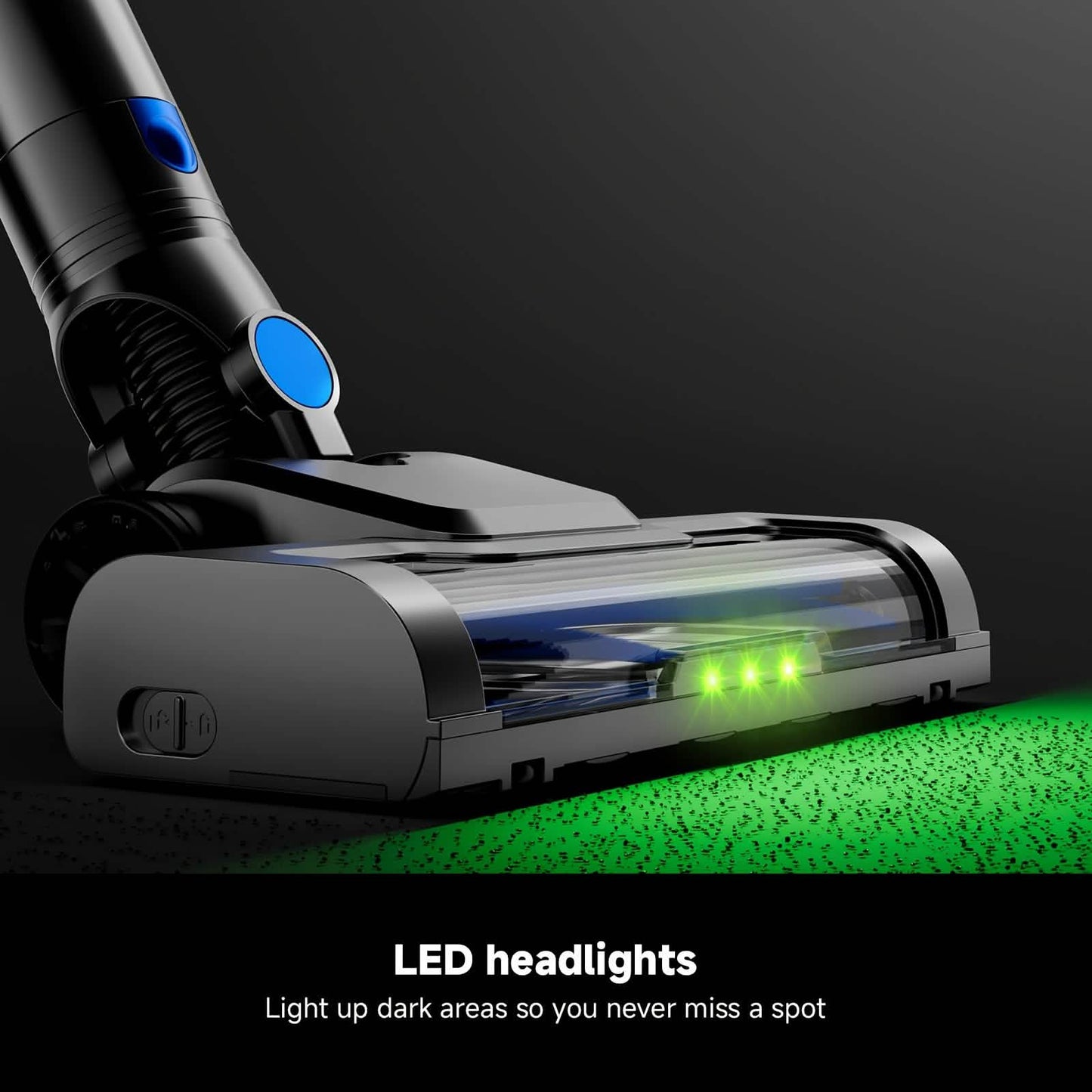 Cordless Vacuum Cleaner with LED Light & Removable Battery – Lightweight & Powerful