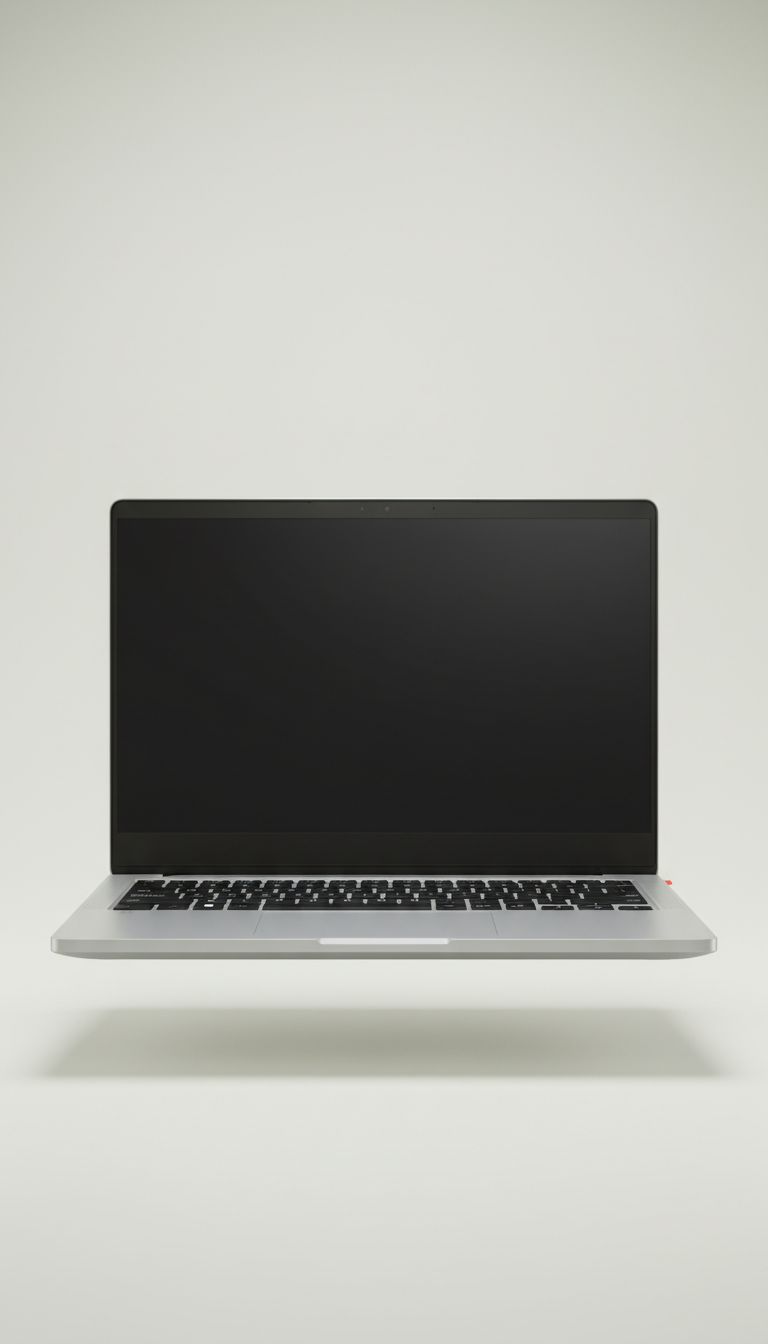 Glacial Silver performance laptop