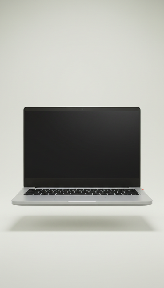 Glacial Silver performance laptop