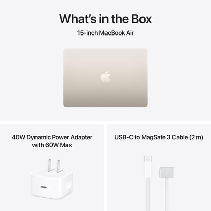 Apple MacBook Air 15" M5 – 16GB RAM, 512GB SSD, Wi-Fi 7, Midnight