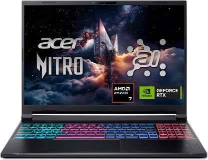 Acer Nitro V 16S AI Gaming Laptop – RTX 5060, Ryzen 7, 32GB DDR5, 1TB SSD