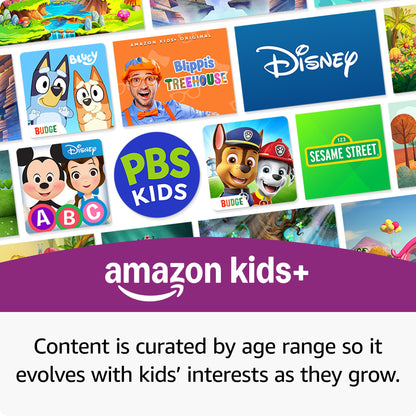 Amazon Fire 7 Kids Tablet (Newest Model) – Ages 3–7, 16GB, Purple